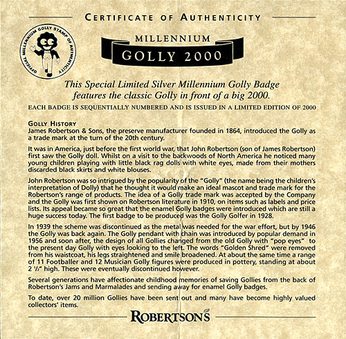 Silver Millennium Certificate