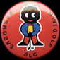 SLC Skegness Crazy Golf Tournament Tin Badge (Red)