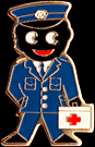 Ambulanceman 1980s (Blue buttons on chest pockets)