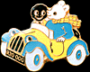 Golly & Rupert Car Brooch