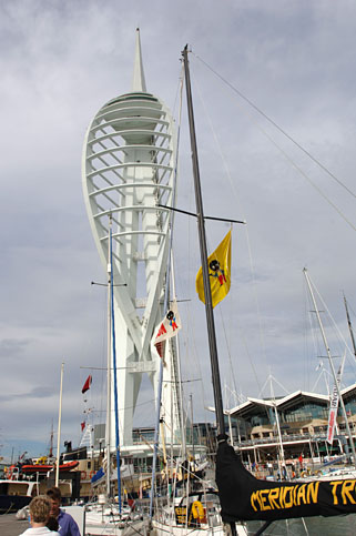 The flag, the pennant and Spinnaker Tower