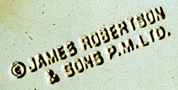 Zoomed in on backstamp